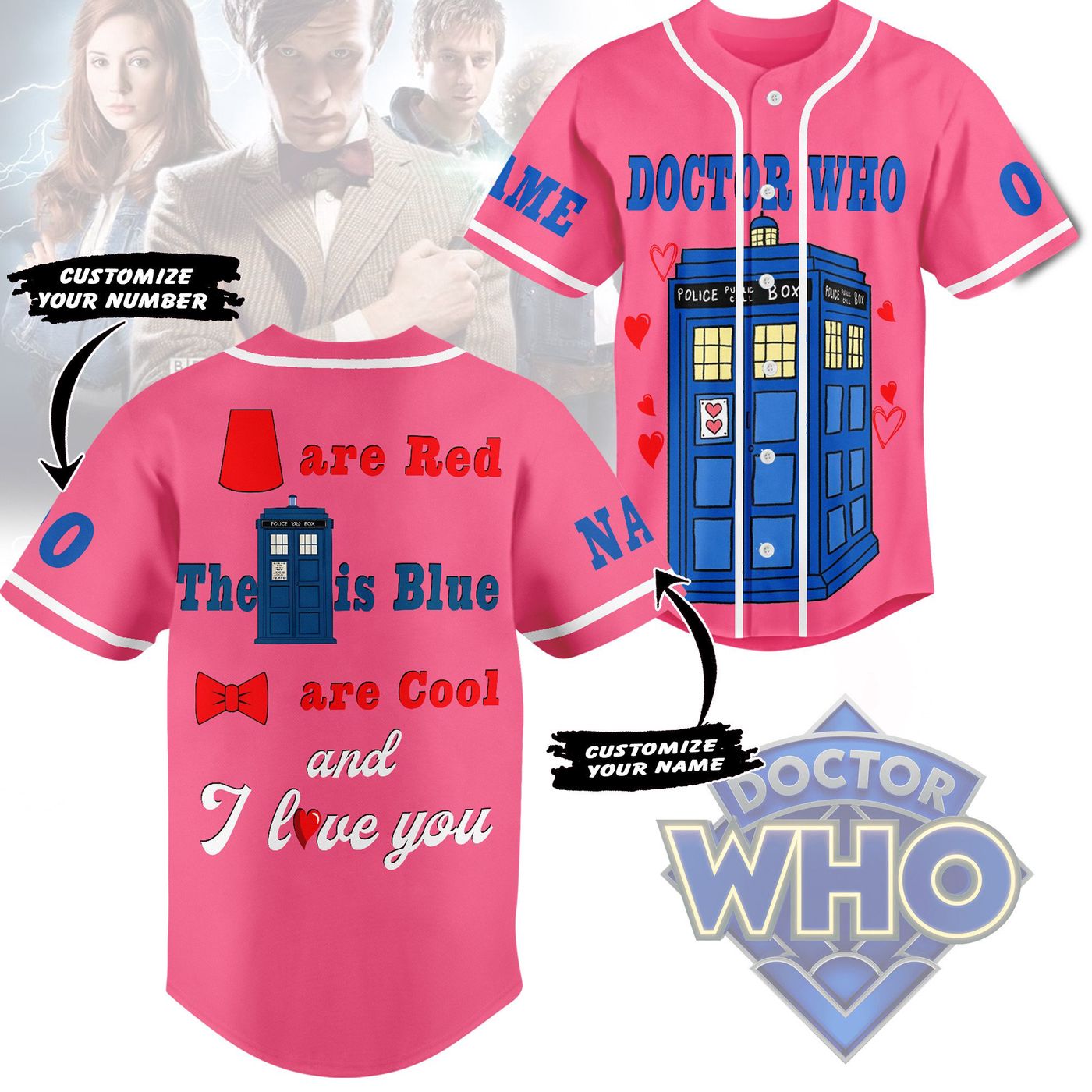 Doctor Who Baseball Jersey For Men Women And Kids Gift Doctor Who Baseball Jersey For Men Women And Kids Gift