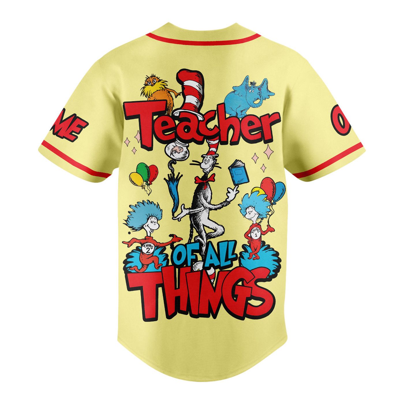 Dr. Seuss Baseball Jersey For Men Women And Kids Gift