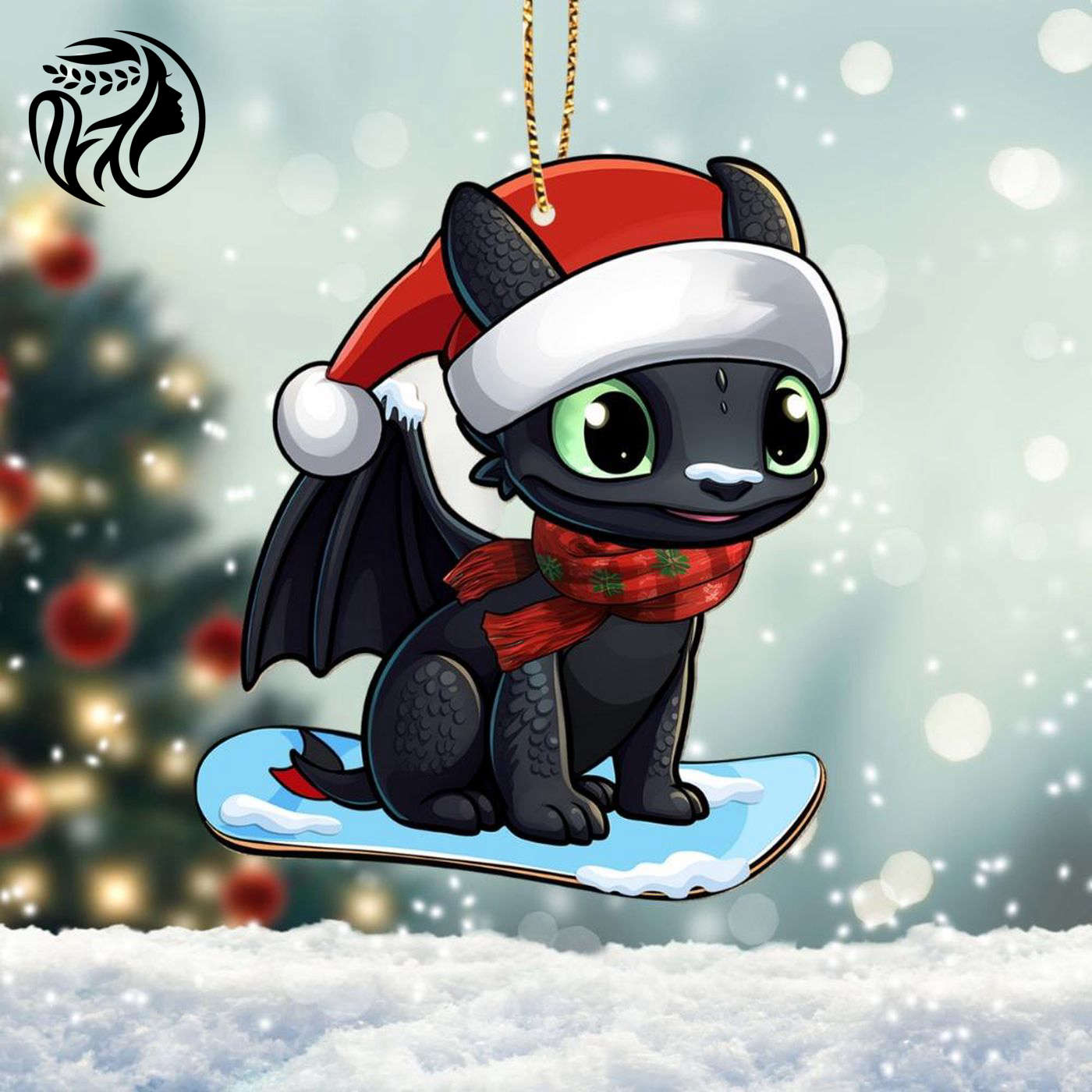 Dragon Toothless Xmas Ornament Disney Movie Decor & Gift For Him