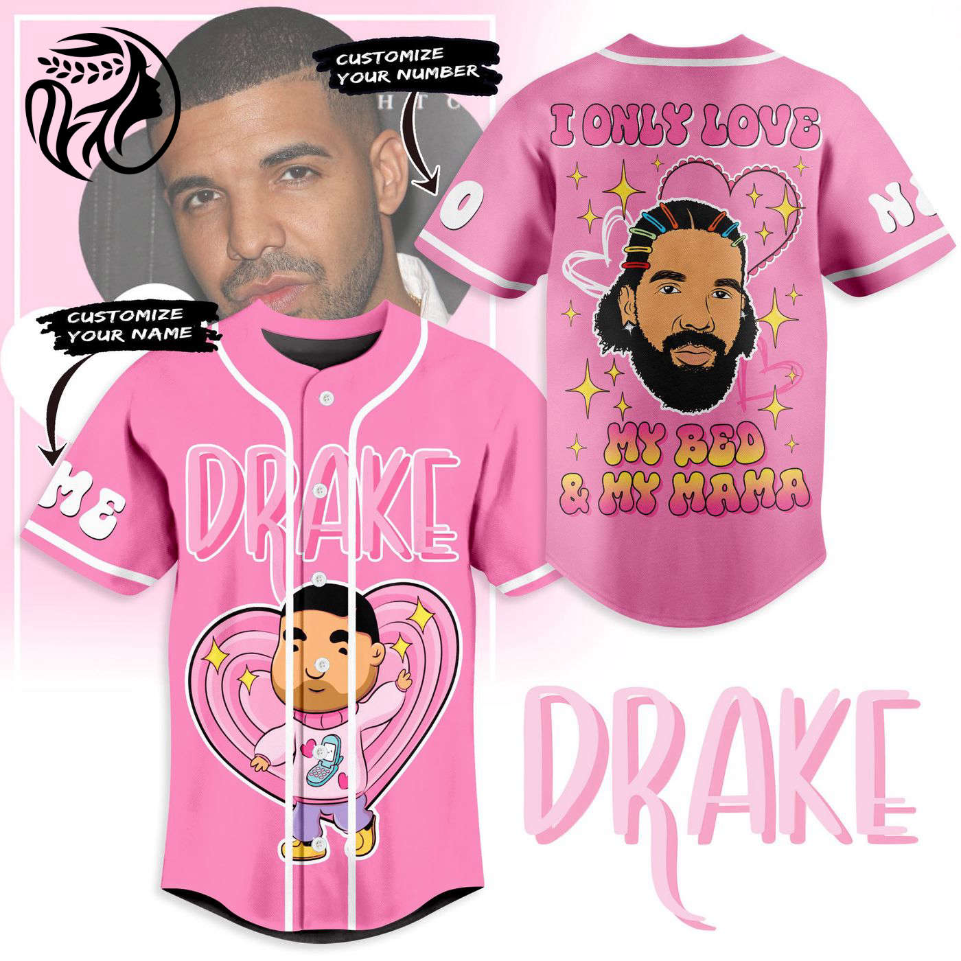 Drake Baseball Jersey For Men Women And Kids Gift
