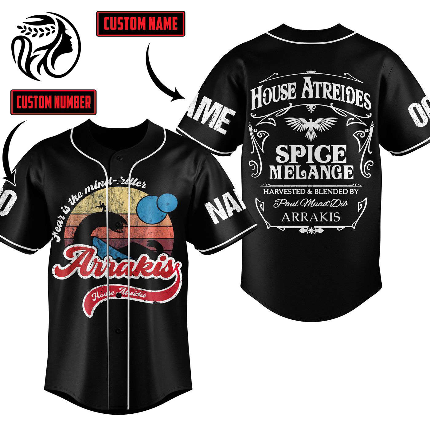 Dune House Atreides Baseball Jersey For Men Women And Kids Gift