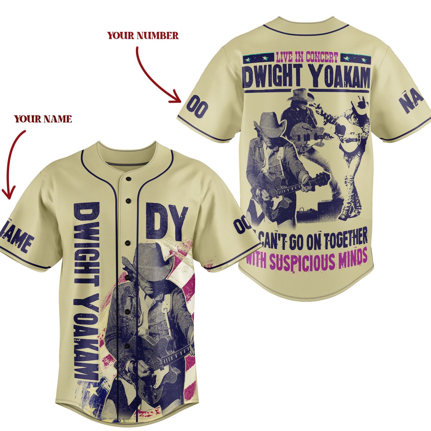 Dwight Yoakam Baseball Jersey For Men Women And Kids Gift
