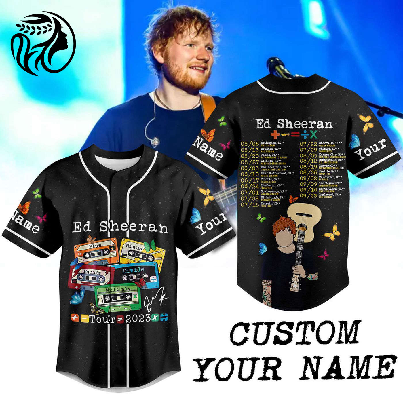 Ed Sheeran Baseball Jersey For Men Women And Kids Gift