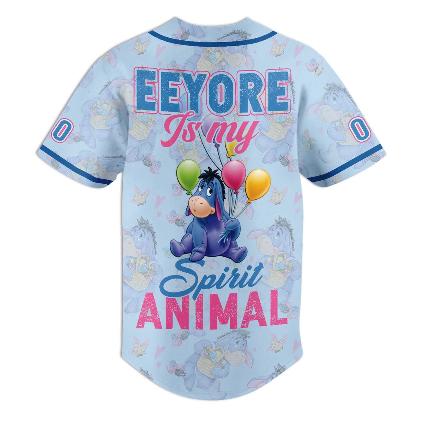 Eeyore Baseball Jersey For Men Women And Kids Gift