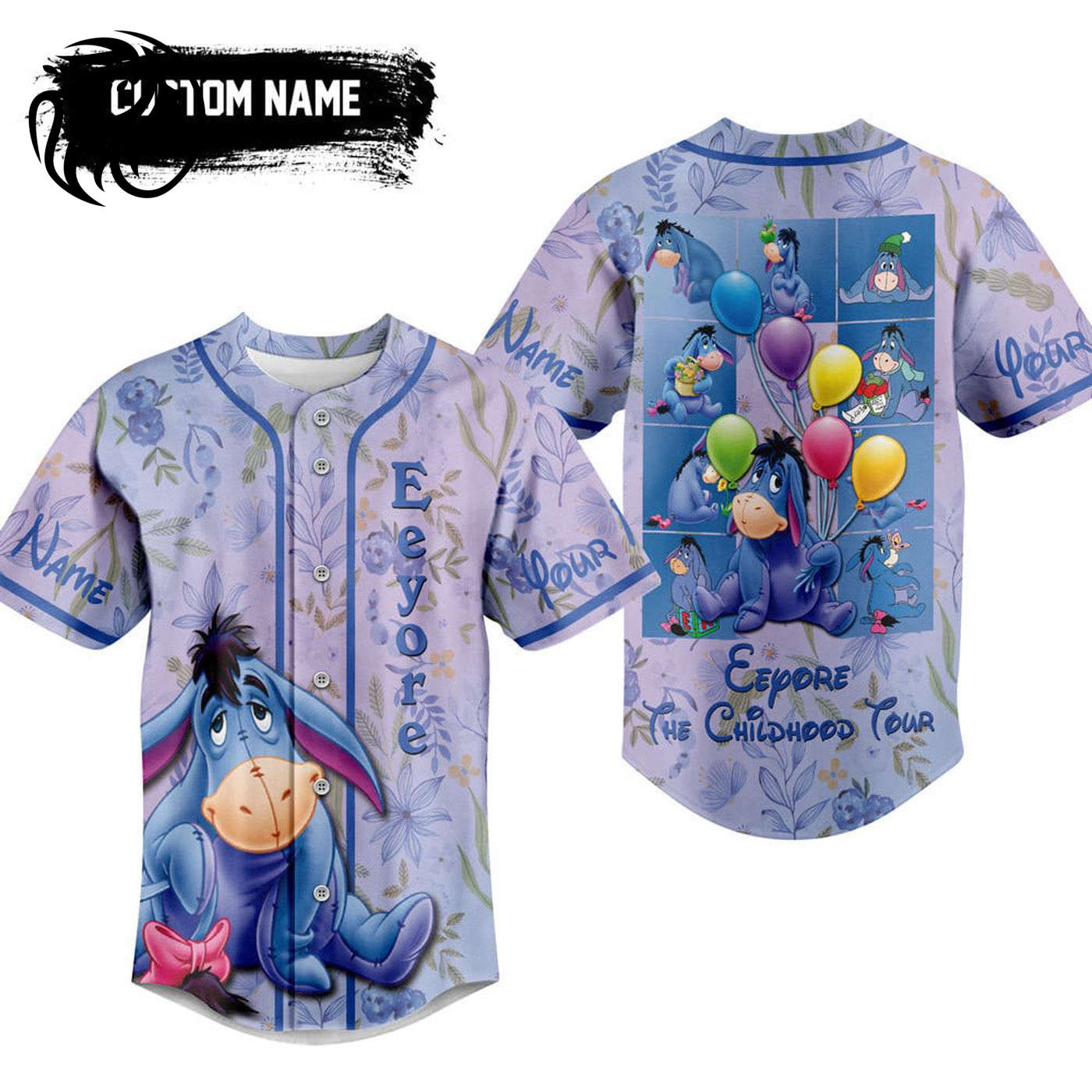 Eeyore The Childhood Baseball Jersey For Men Women And Kids Gift