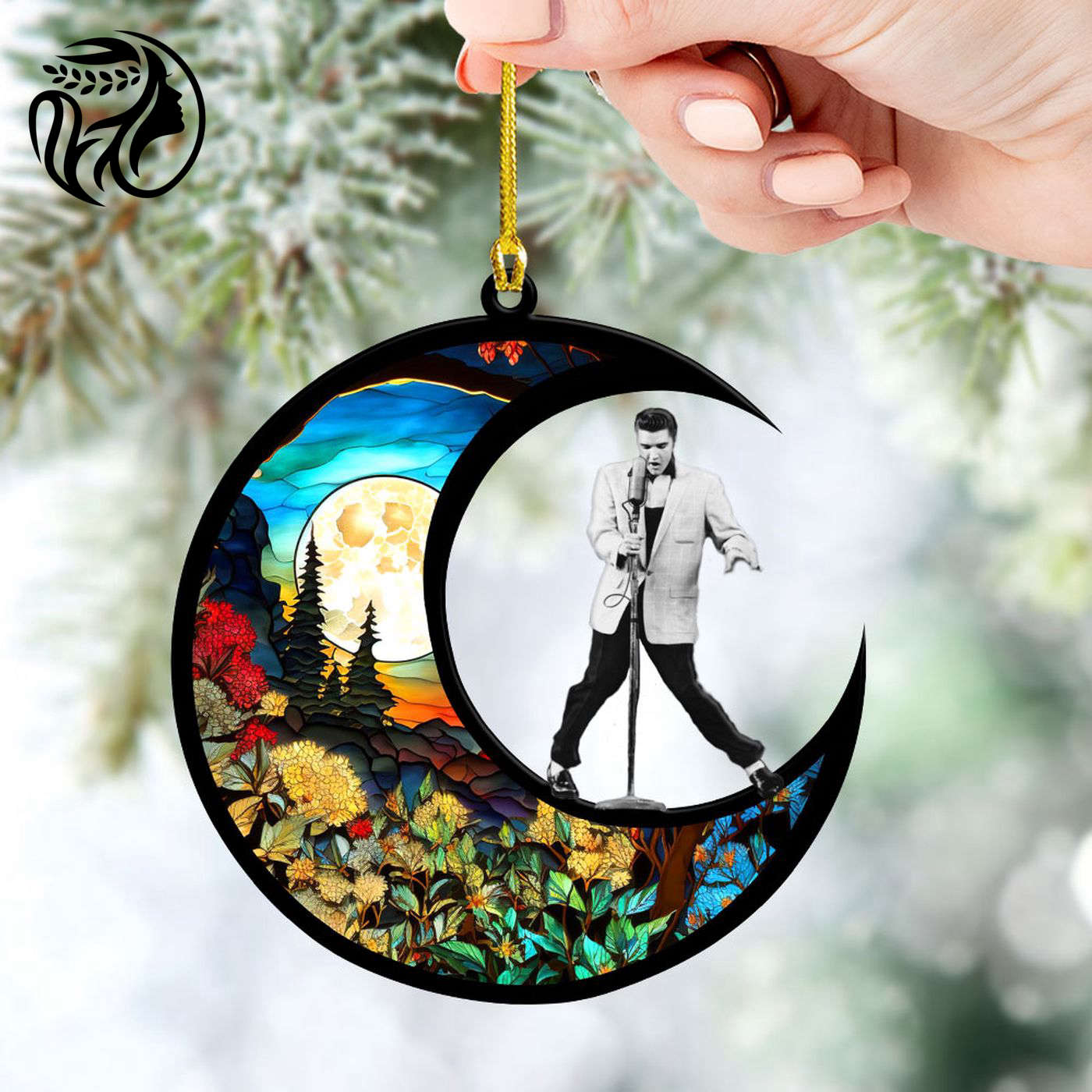 Elvis Presley 2-Side Printed Acrylic Ornament.3
