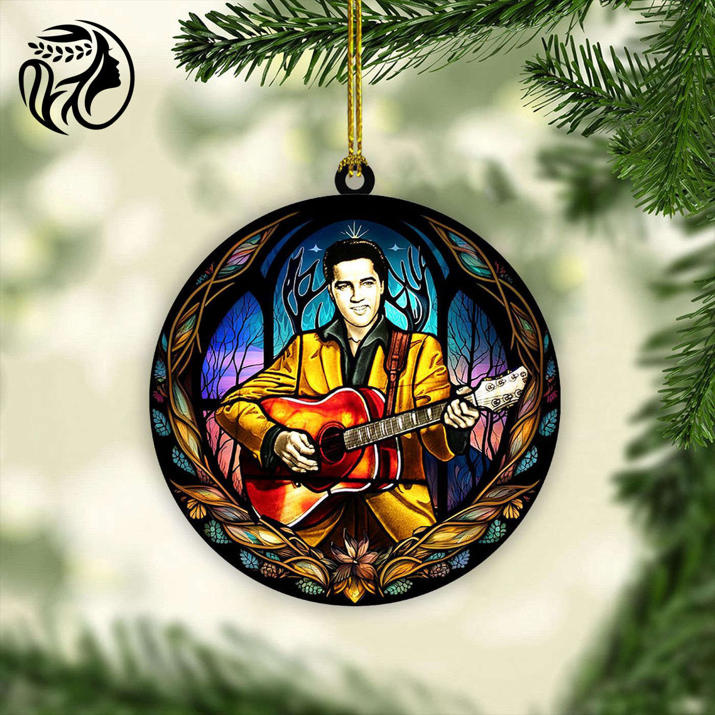 Elvis Presley 2-Side Printed Acrylic Ornament.1