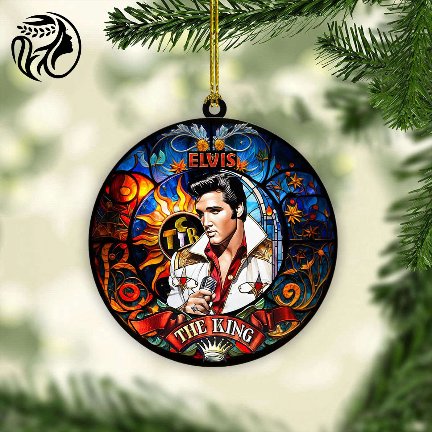 Elvis Presley 2-Side Printed Acrylic Ornament.3