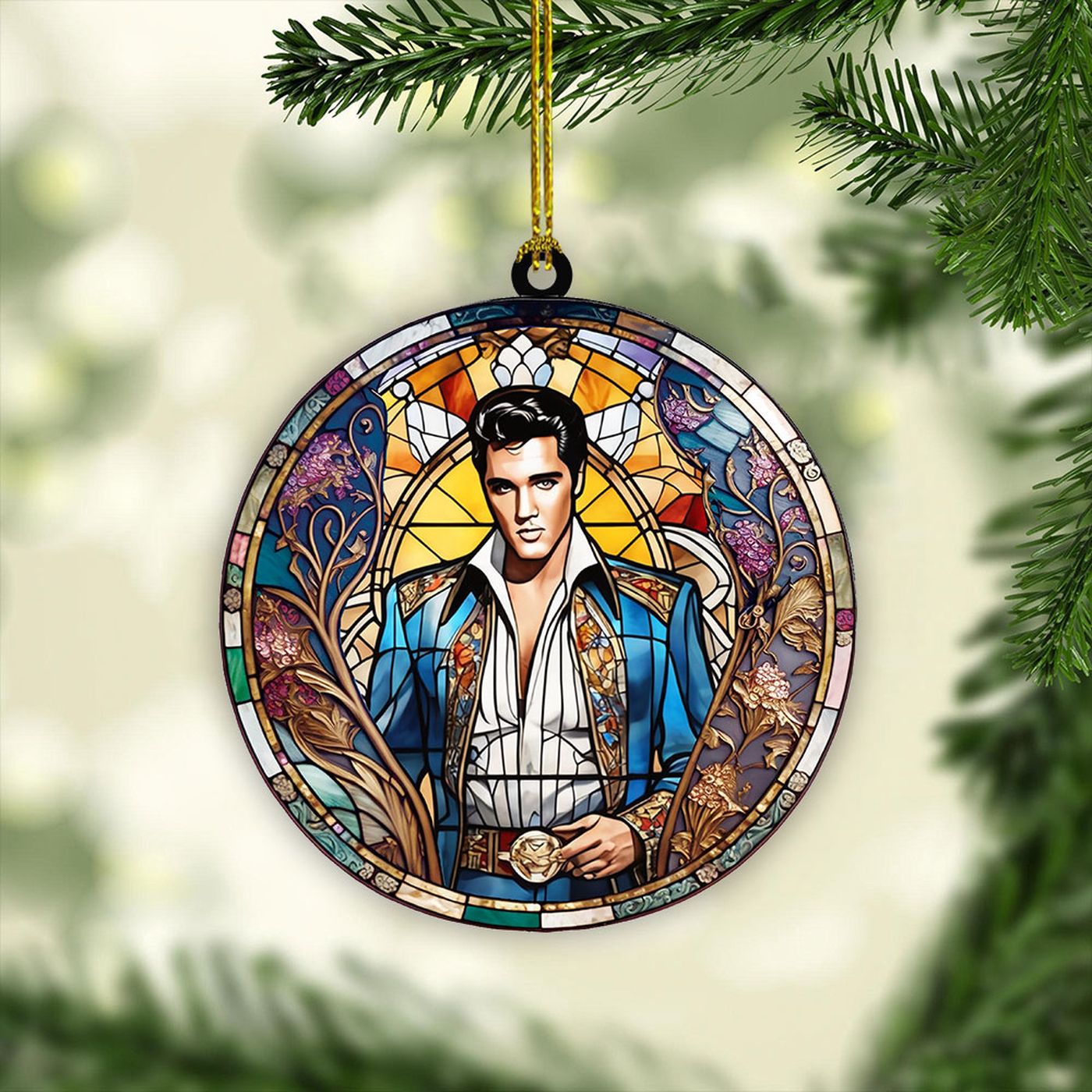 Elvis Presley 2-Side Printed Acrylic Ornament.6