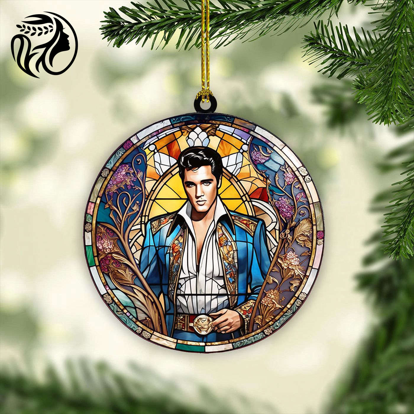 Elvis Presley 2-Side Printed Acrylic Ornament.6