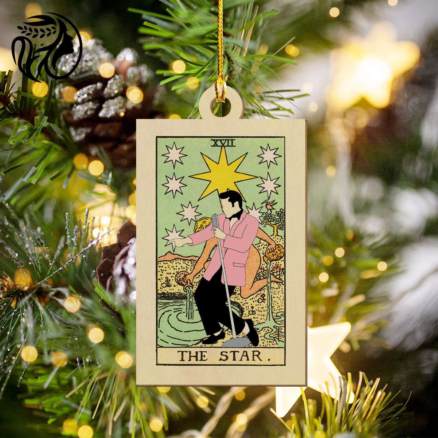Elvis Presley 2-Side Printed Wood Ornament – VANDH1059.1