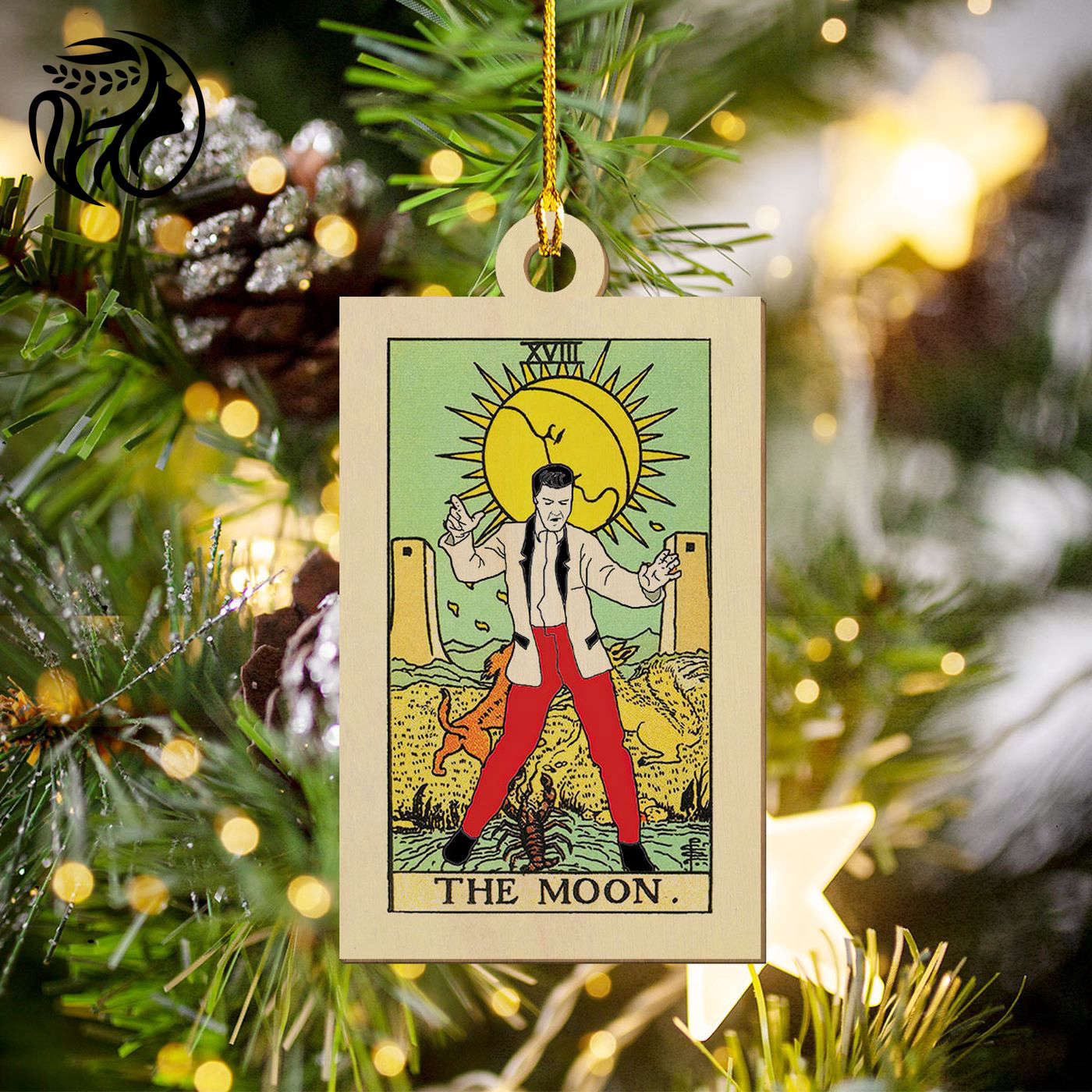 Elvis Presley 2-Side Printed Wood Ornament – VANDH1059.3