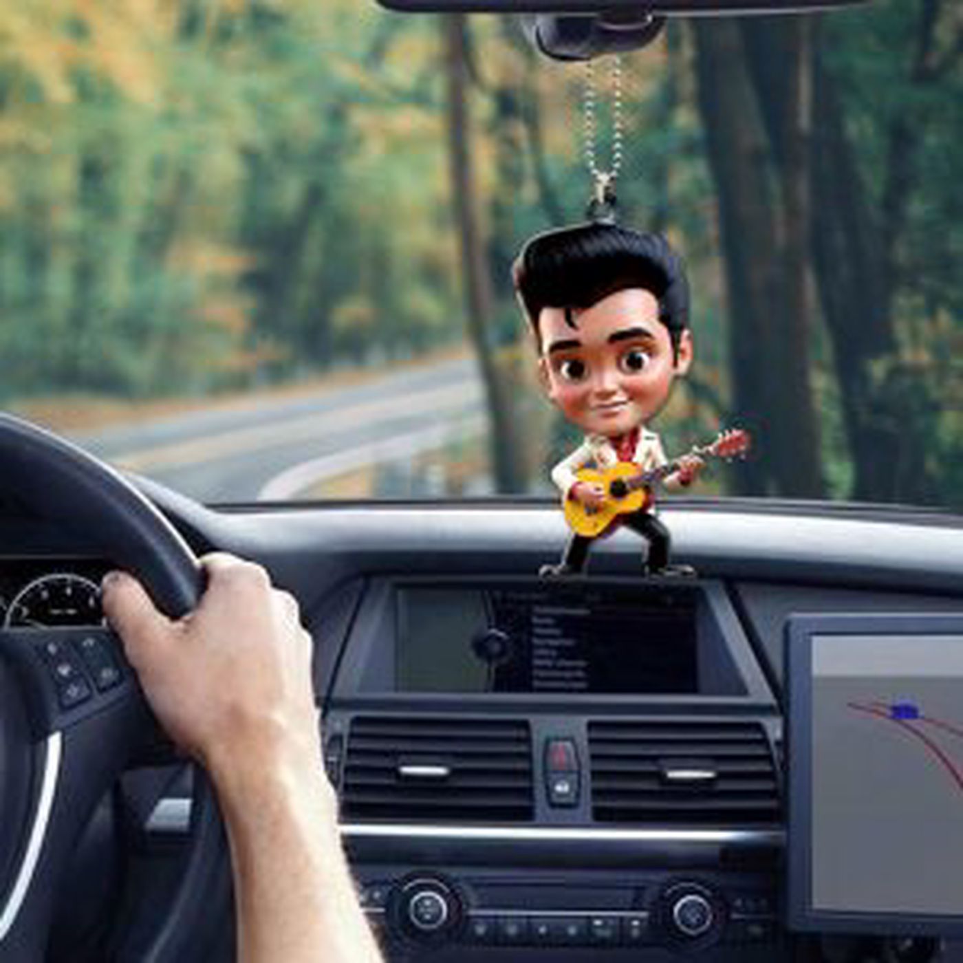 Elvis Presley Custom Shape 1-sided Acrylic Car Ornament – Gift for Christmas Day