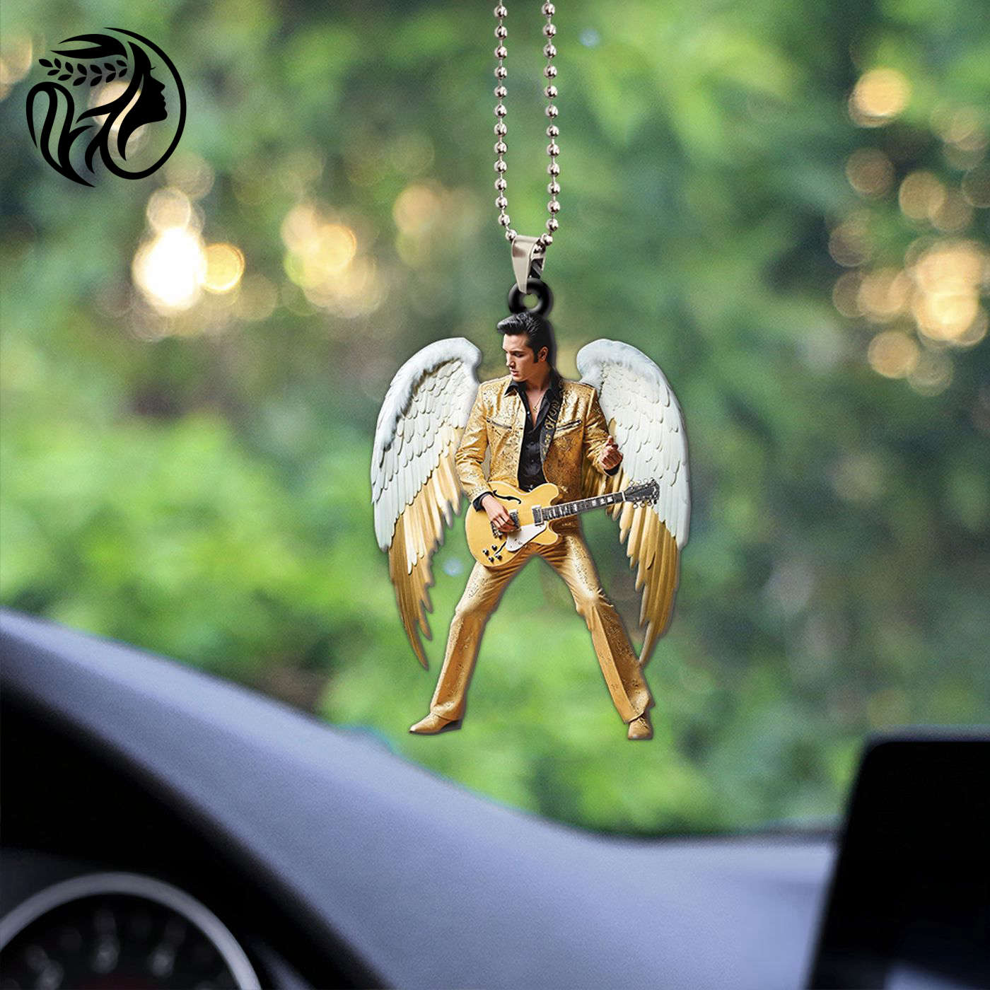 Elvis Presley Custom Shape 2-sided Acrylic Car Ornament Gift