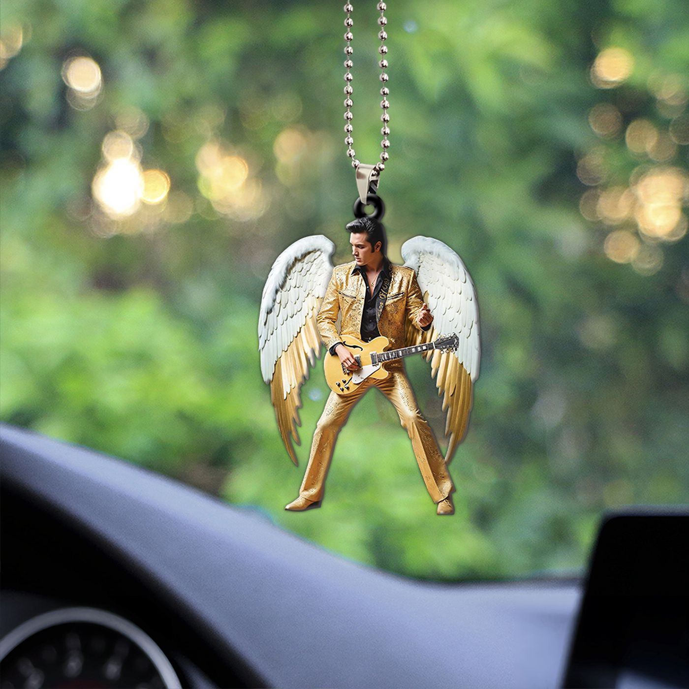 Elvis Presley Custom Shape 2-sided Acrylic Car Ornament Gift