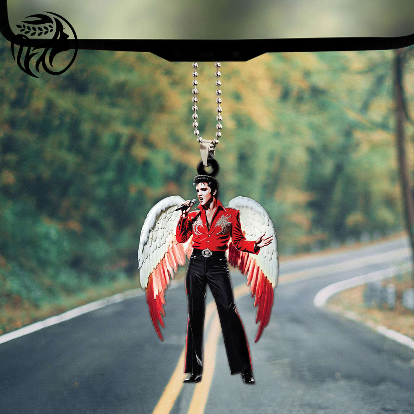 Elvis Presley Custom Shape 2-sided Acrylic Car Ornament Gift