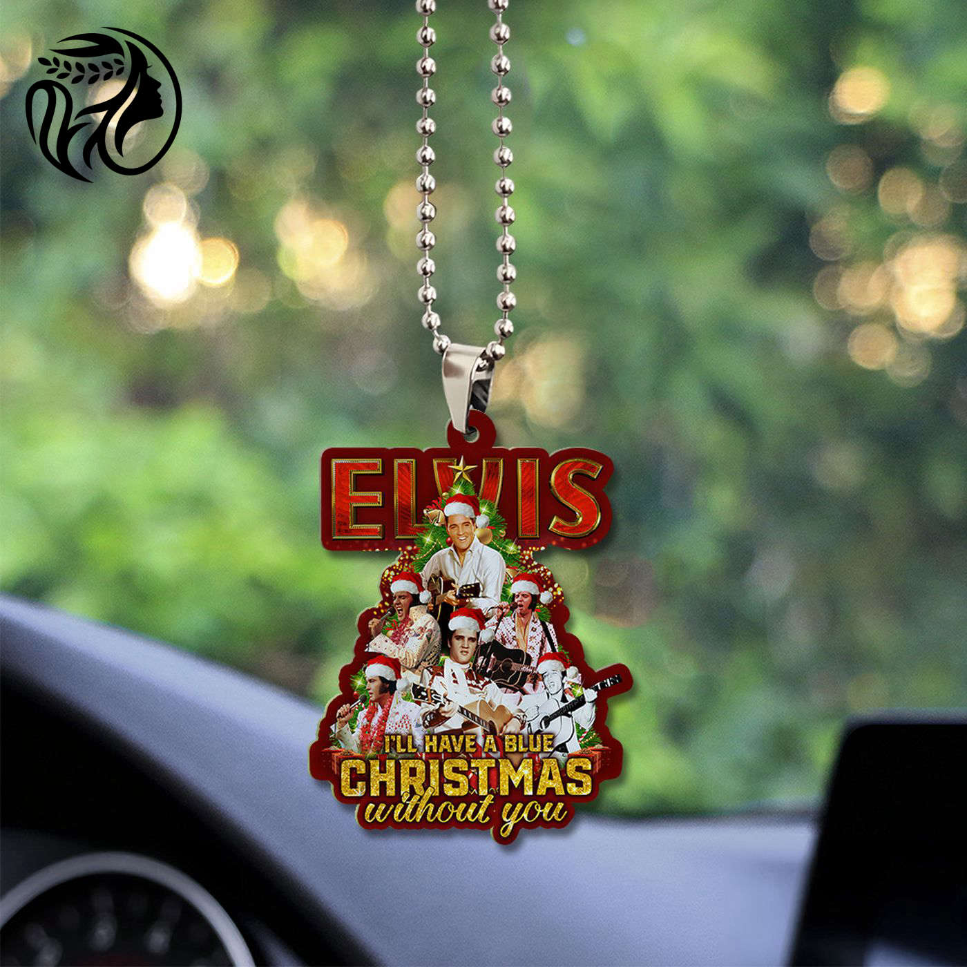 Elvis Presley Custom Shape 2-sided Acrylic Car Ornament Gift