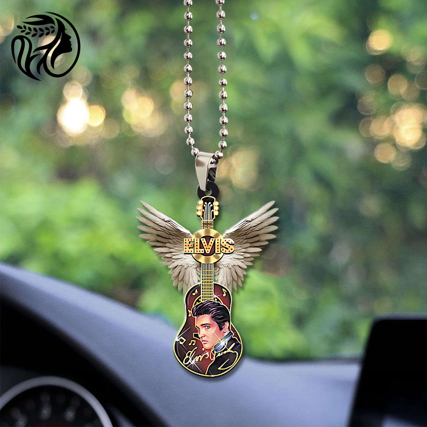Elvis Presley Custom Shape 2-sided Acrylic Car Ornament Gift
