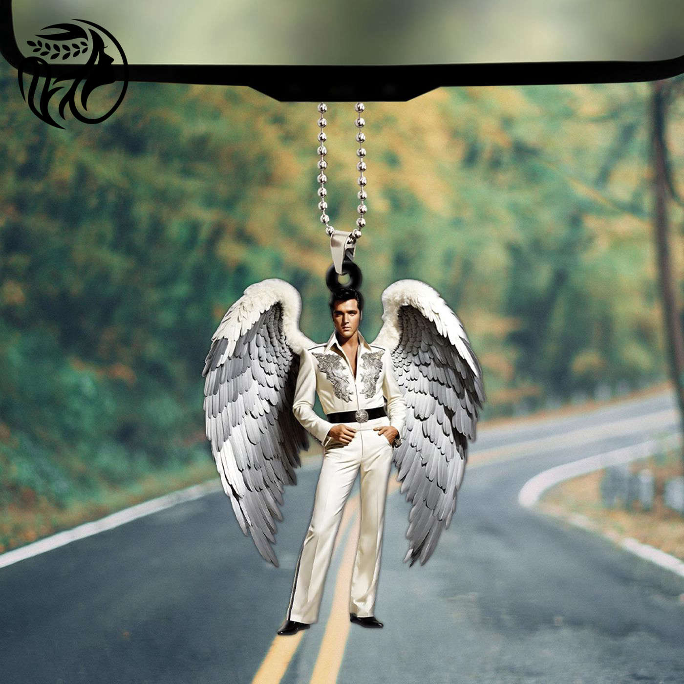 Elvis Presley Custom Shape 2-sided Acrylic Car Ornament Gift