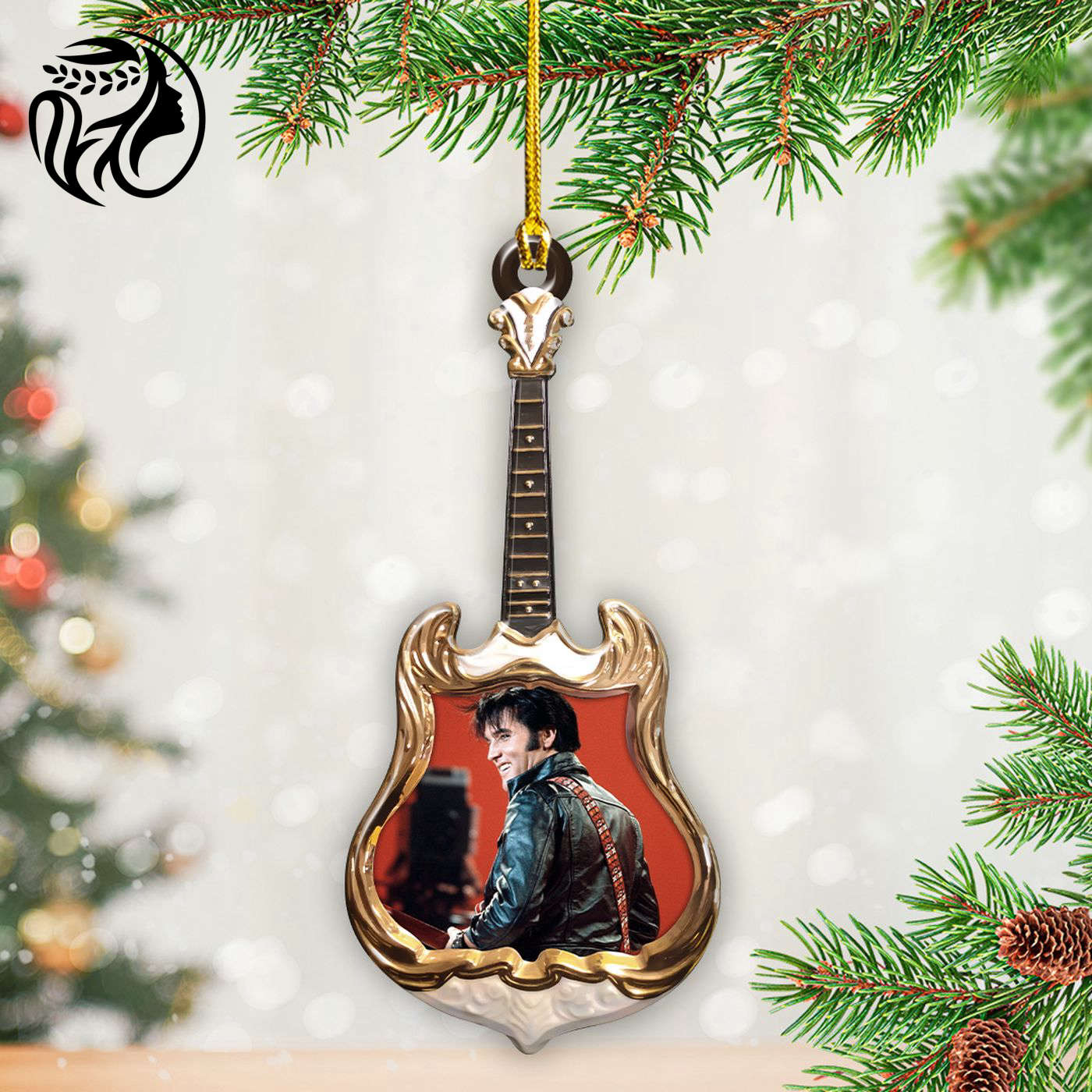 Elvis Presley Custom Shape 2-sided Acrylic Ornament – Gift for Christmas Day