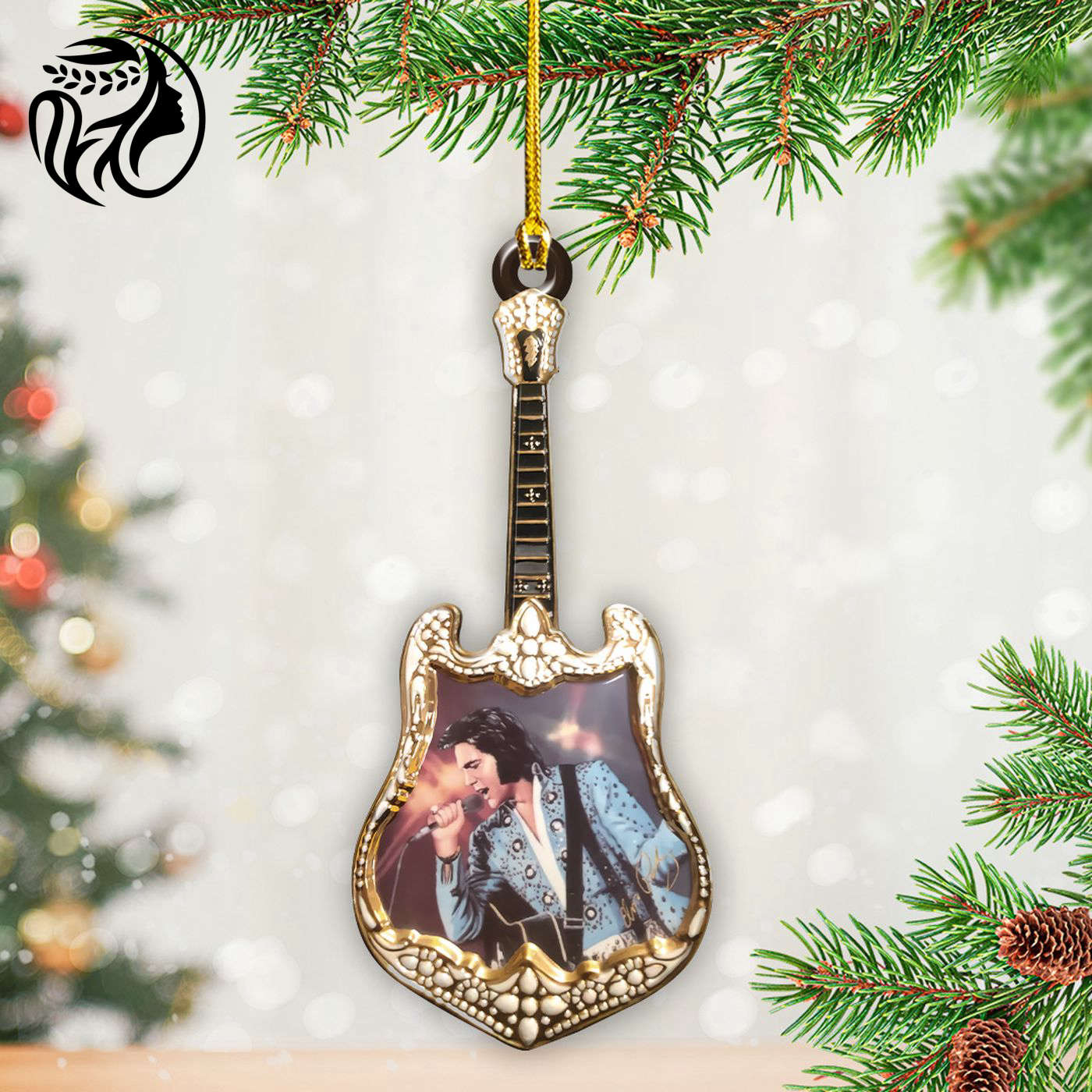 Elvis Presley Custom Shape 2-sided Acrylic Ornament – Gift for Christmas Day
