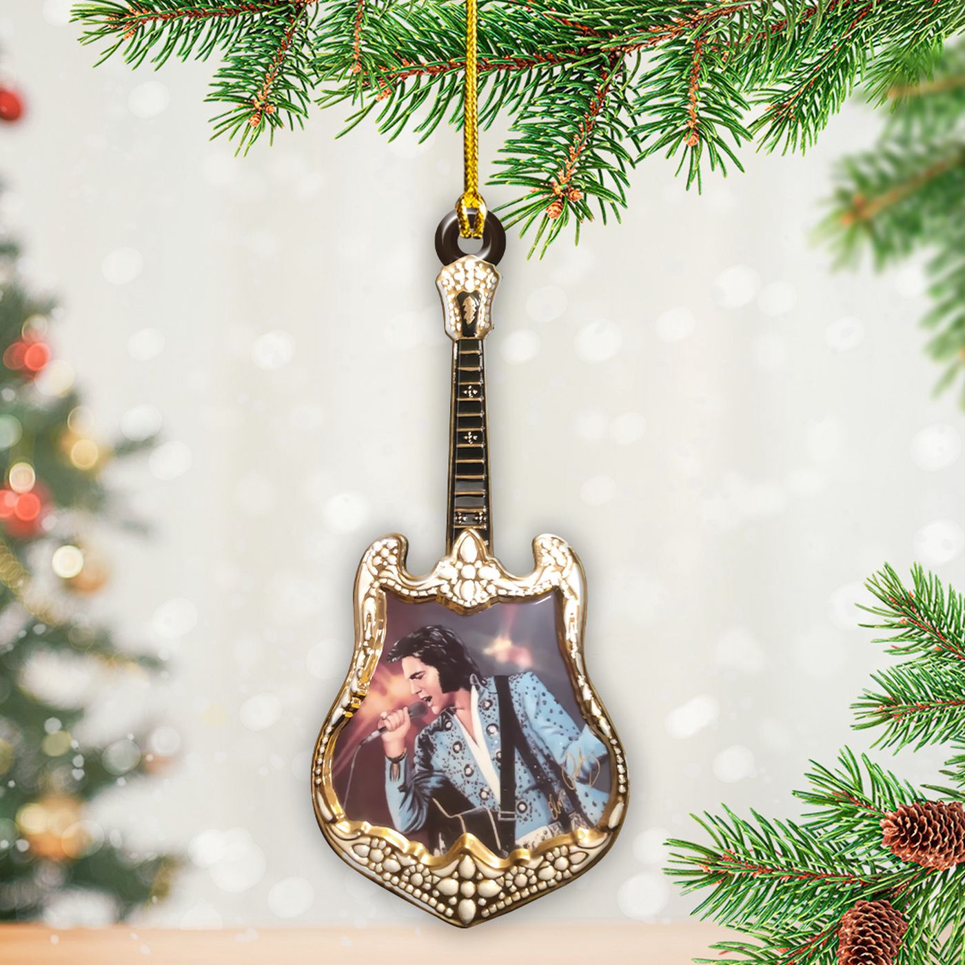 Elvis Presley Custom Shape 2-sided Acrylic Ornament – Gift for Christmas Day