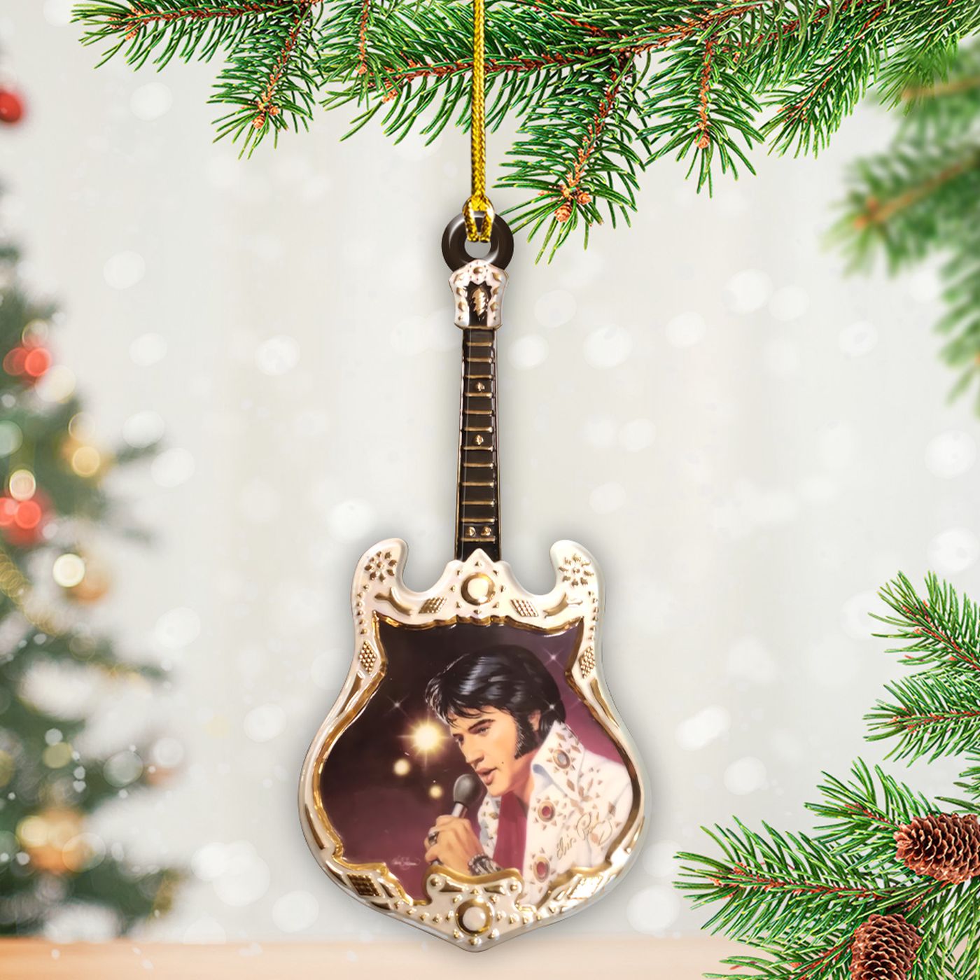 Elvis Presley Custom Shape 2-sided Acrylic Ornament – Gift for Christmas Day