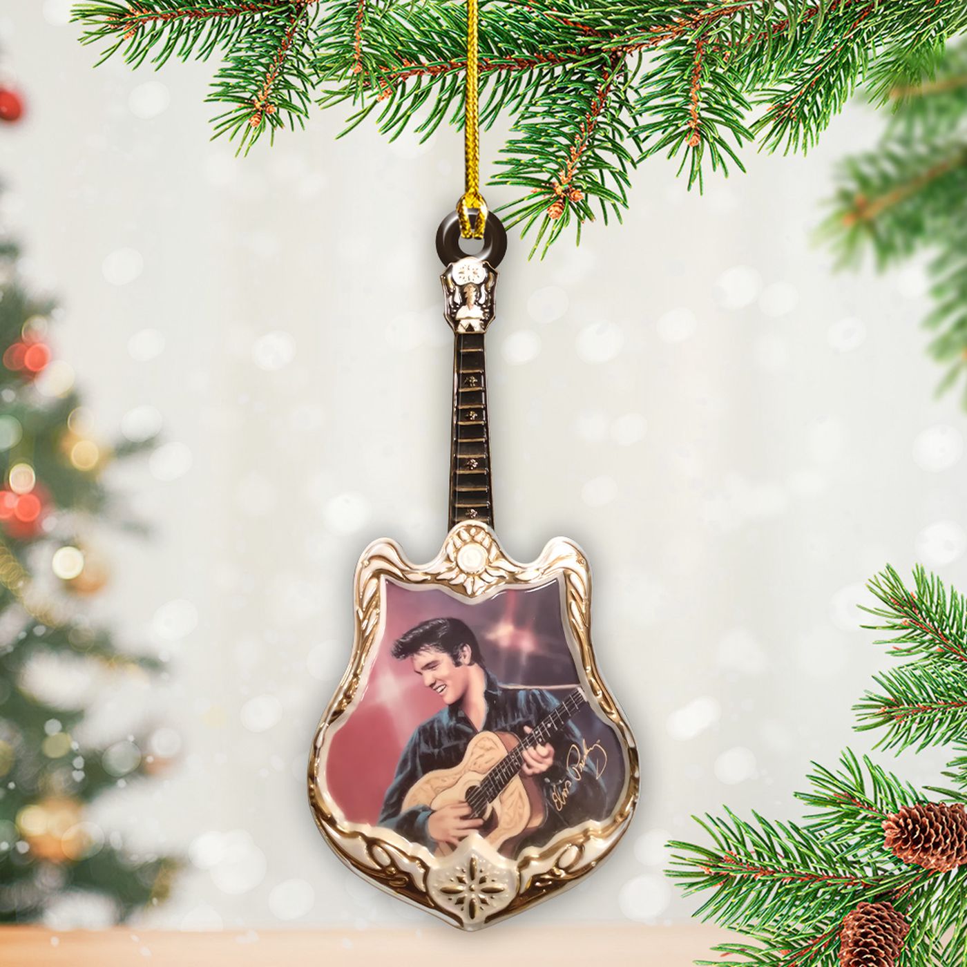 Elvis Presley Custom Shape 2-sided Acrylic Ornament – Gift for Christmas Day