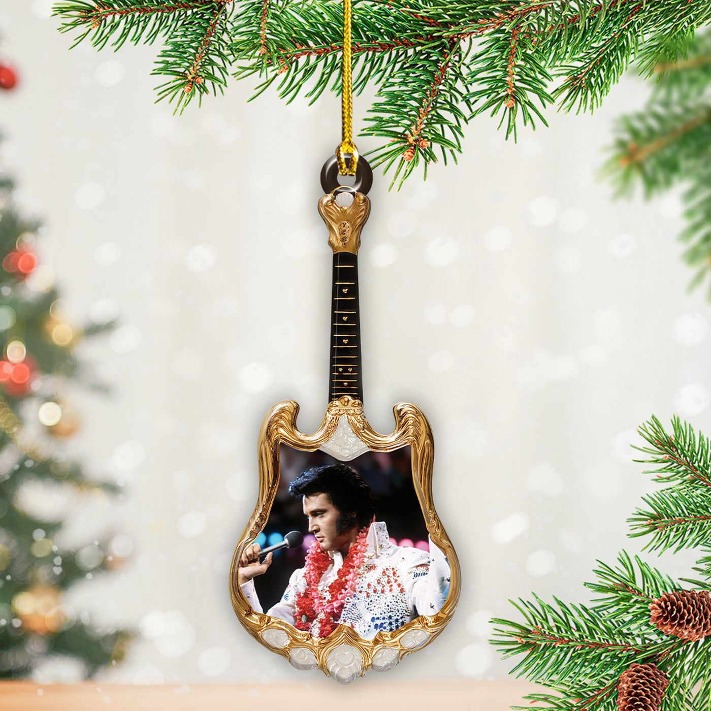 Elvis Presley Custom Shape 2-sided Acrylic Ornament – Gift for Christmas Day