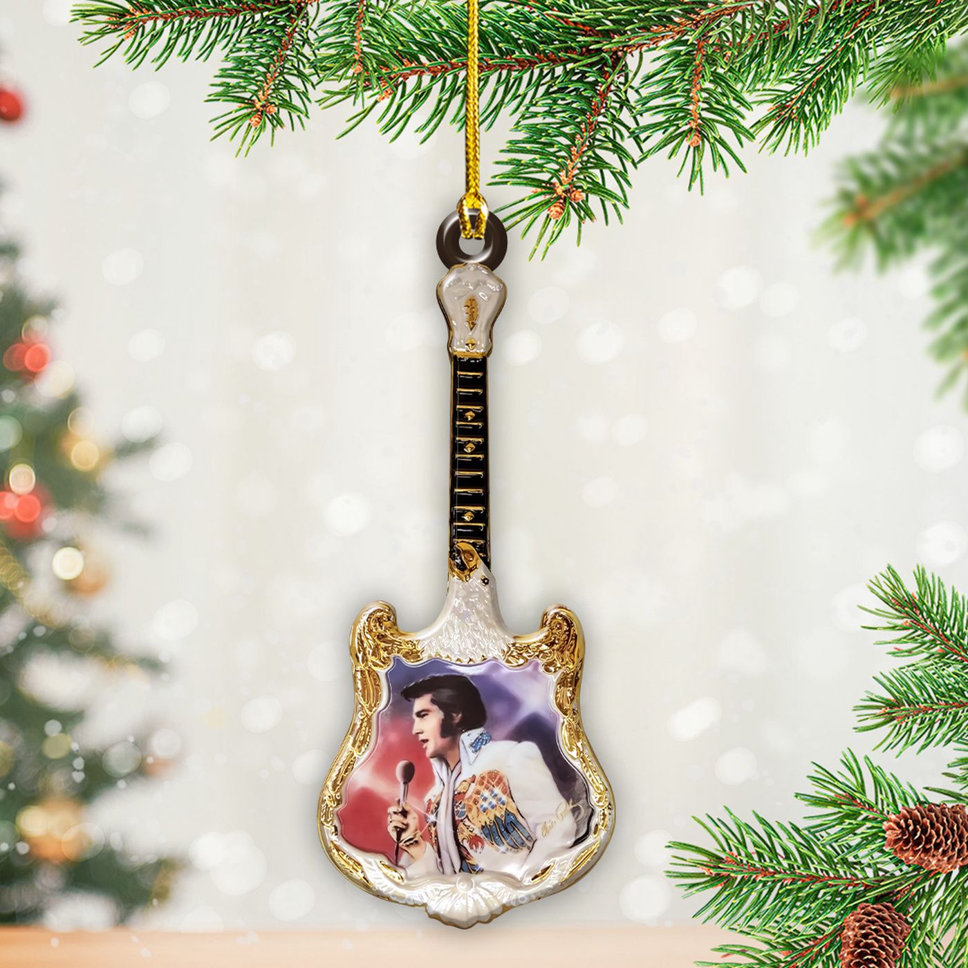 Elvis Presley Custom Shape 2-sided Acrylic Ornament – Gift for Christmas Day