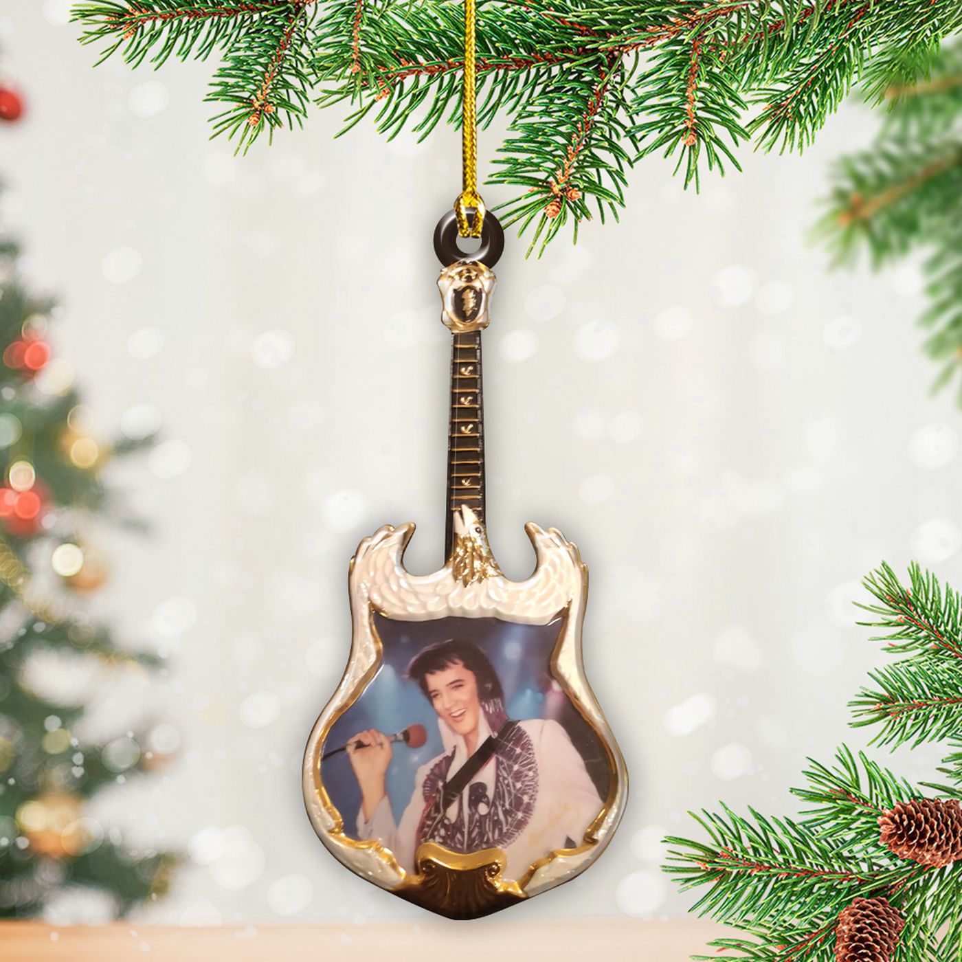 Elvis Presley Custom Shape 2-sided Acrylic Ornament – Gift for Christmas Day