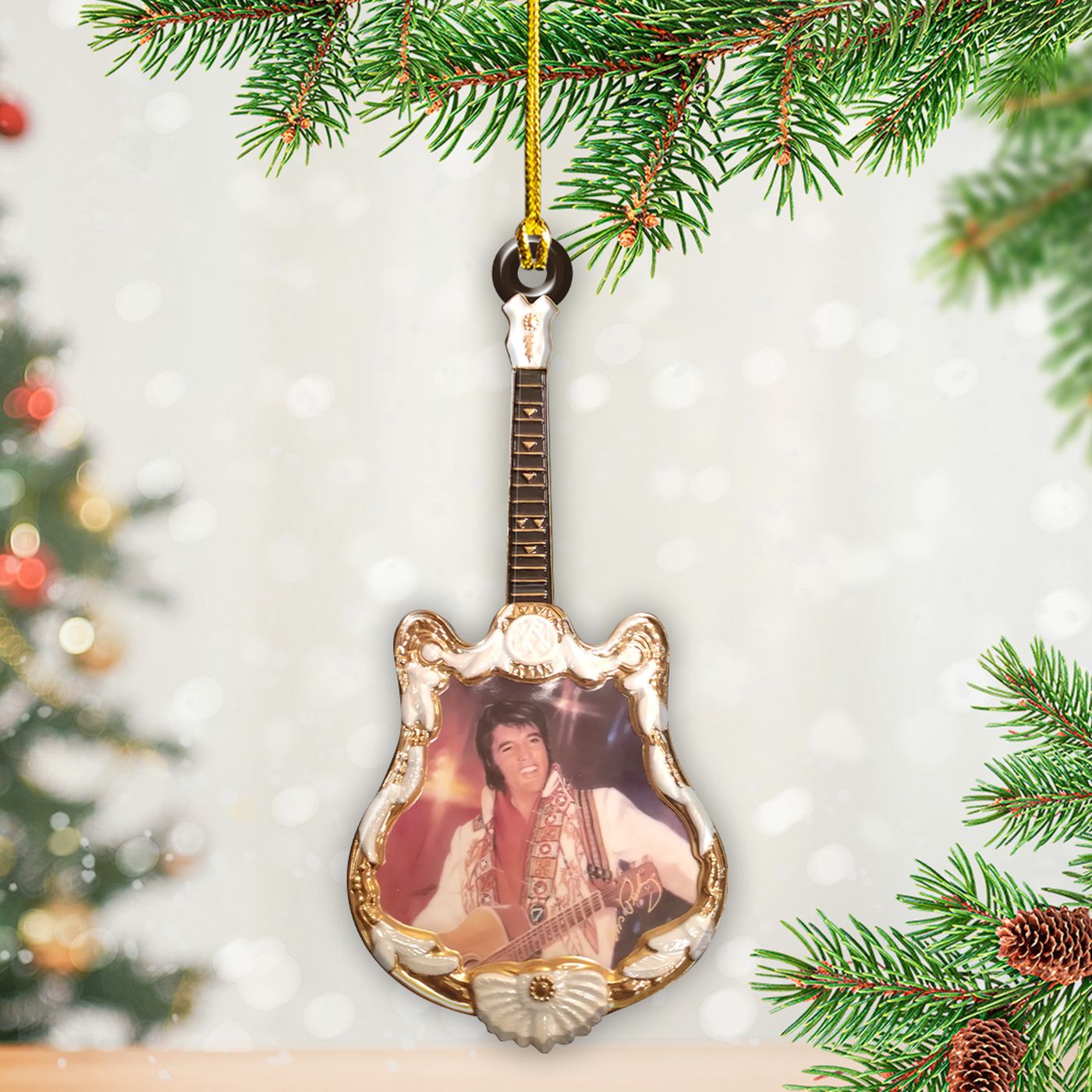 Elvis Presley Custom Shape 2-sided Acrylic Ornament – Gift for Christmas Day