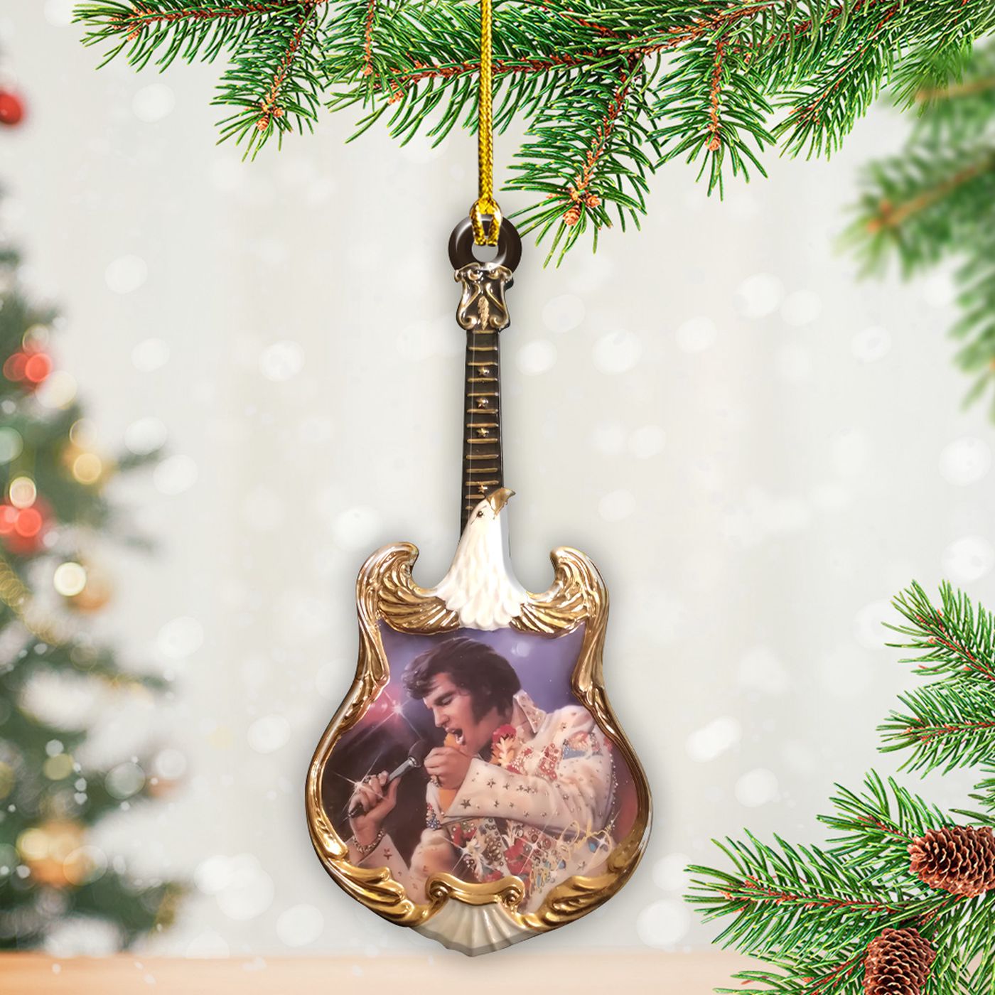 Elvis Presley Custom Shape 2-sided Acrylic Ornament – Gift for Christmas Day