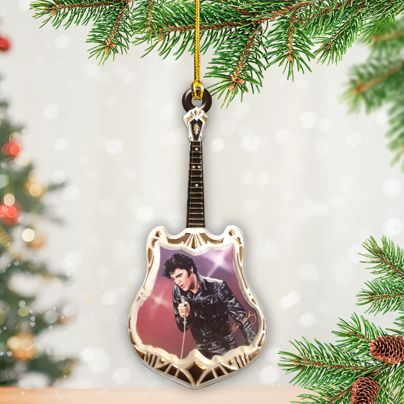 Elvis Presley Custom Shape 2-sided Acrylic Ornament – Gift for Christmas Day