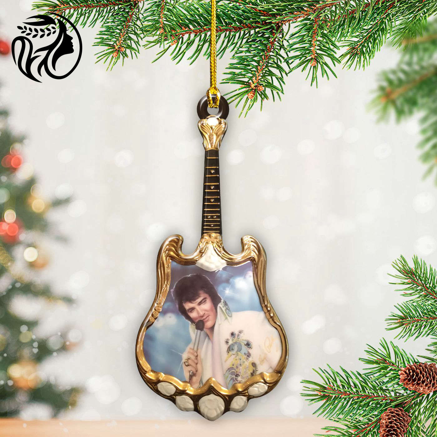 Elvis Presley Custom Shape 2-sided Acrylic Ornament - Gift for Christmas Day