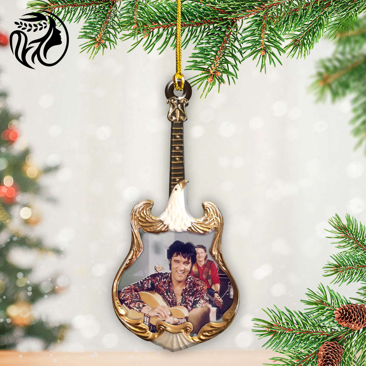 Elvis Presley Custom Shape 2-sided Acrylic Ornament – Gift for Christmas Day
