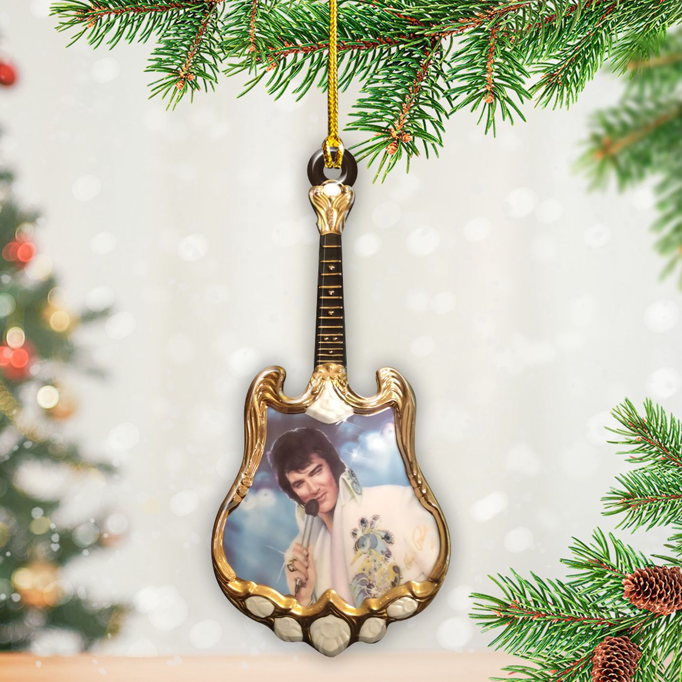 Elvis Presley Custom Shape 2-sided Acrylic Ornament – Gift for Christmas Day