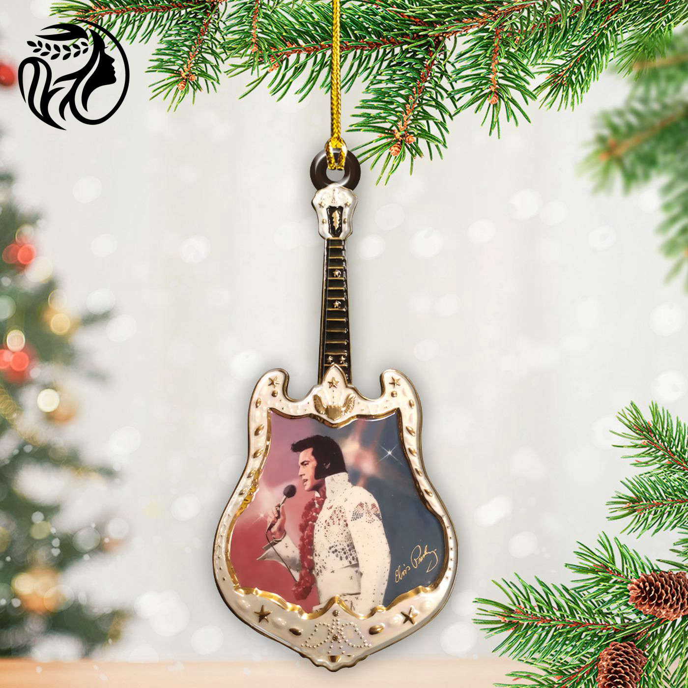Elvis Presley Custom Shape 2-sided Acrylic Ornament – Gift for Christmas Day
