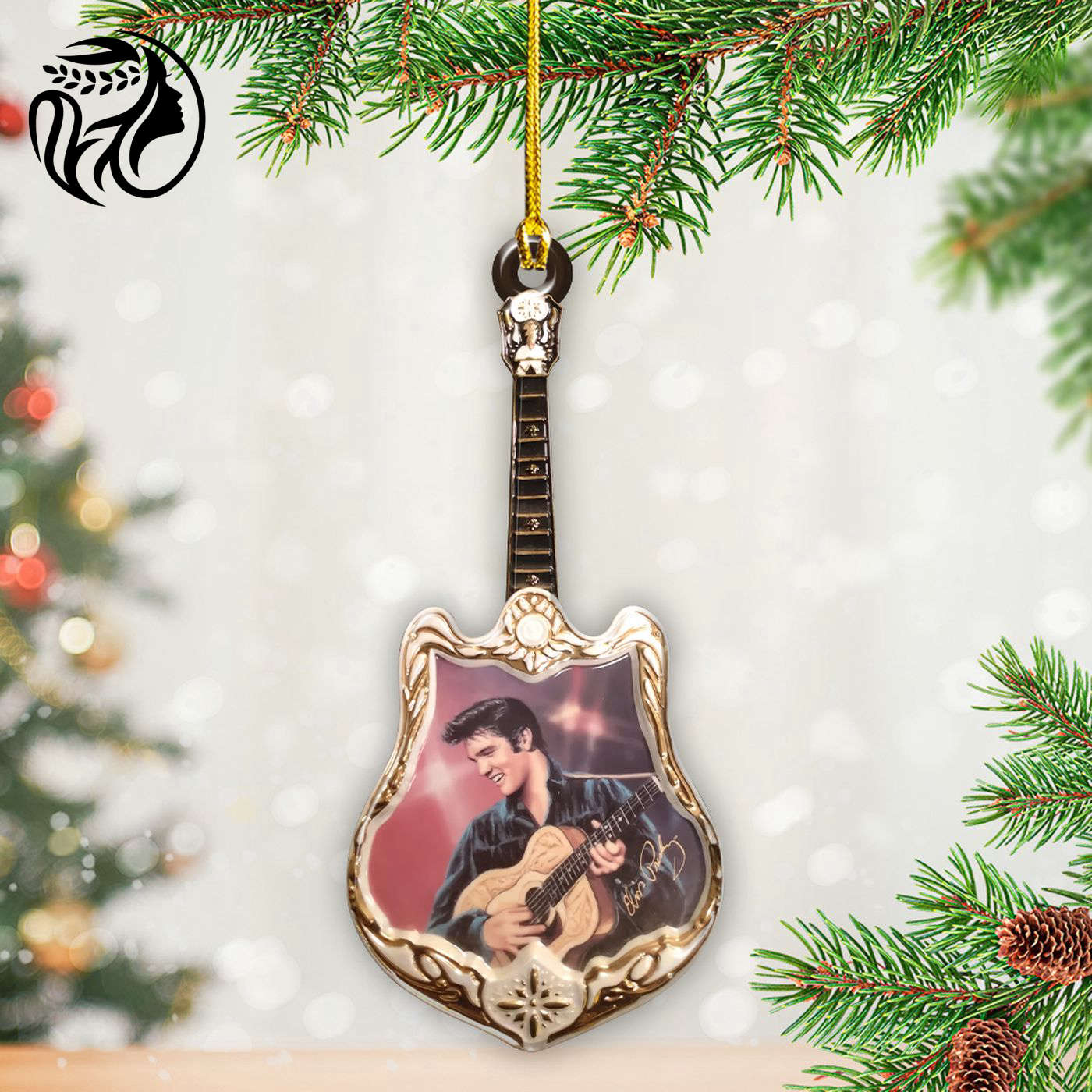 Elvis Presley Custom Shape 2-sided Acrylic Ornament – Gift for Christmas Day