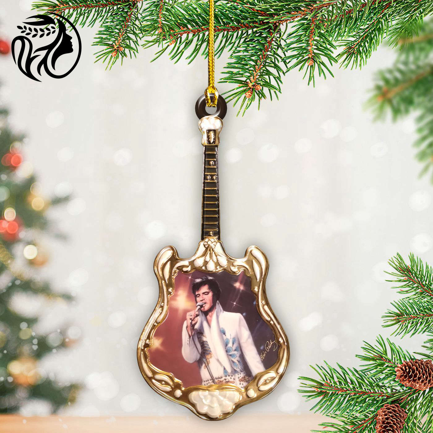 Elvis Presley Custom Shape 2-sided Acrylic Ornament – Gift for Christmas Day