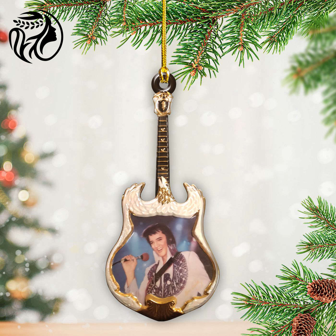 Elvis Presley Custom Shape 2-sided Acrylic Ornament – Gift for Christmas Day