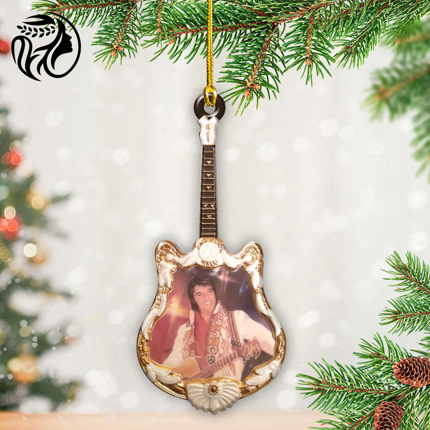 Elvis Presley Custom Shape 2-sided Acrylic Ornament – Gift for Christmas Day