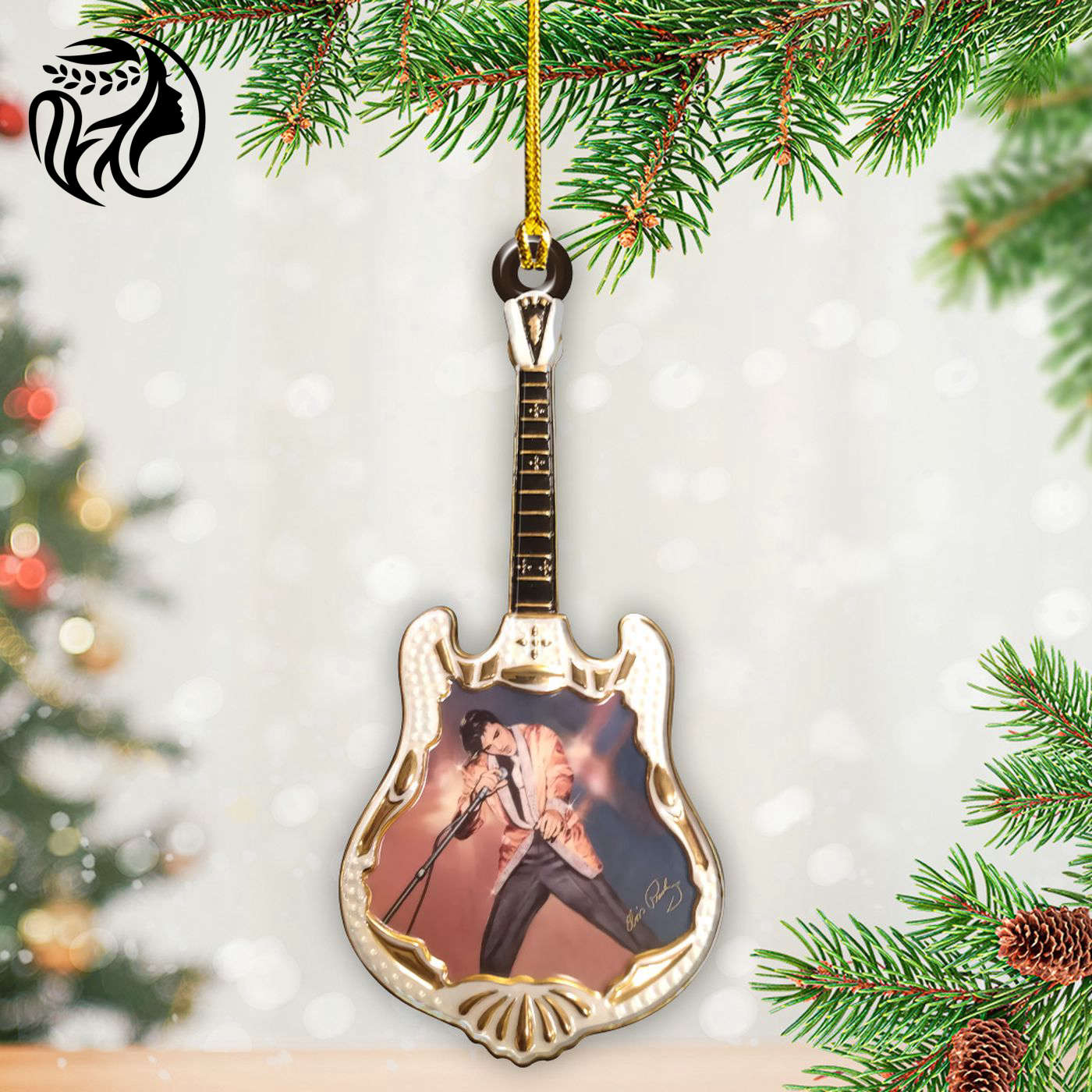 Elvis Presley Custom Shape 2-sided Acrylic Ornament – Gift for Christmas Day