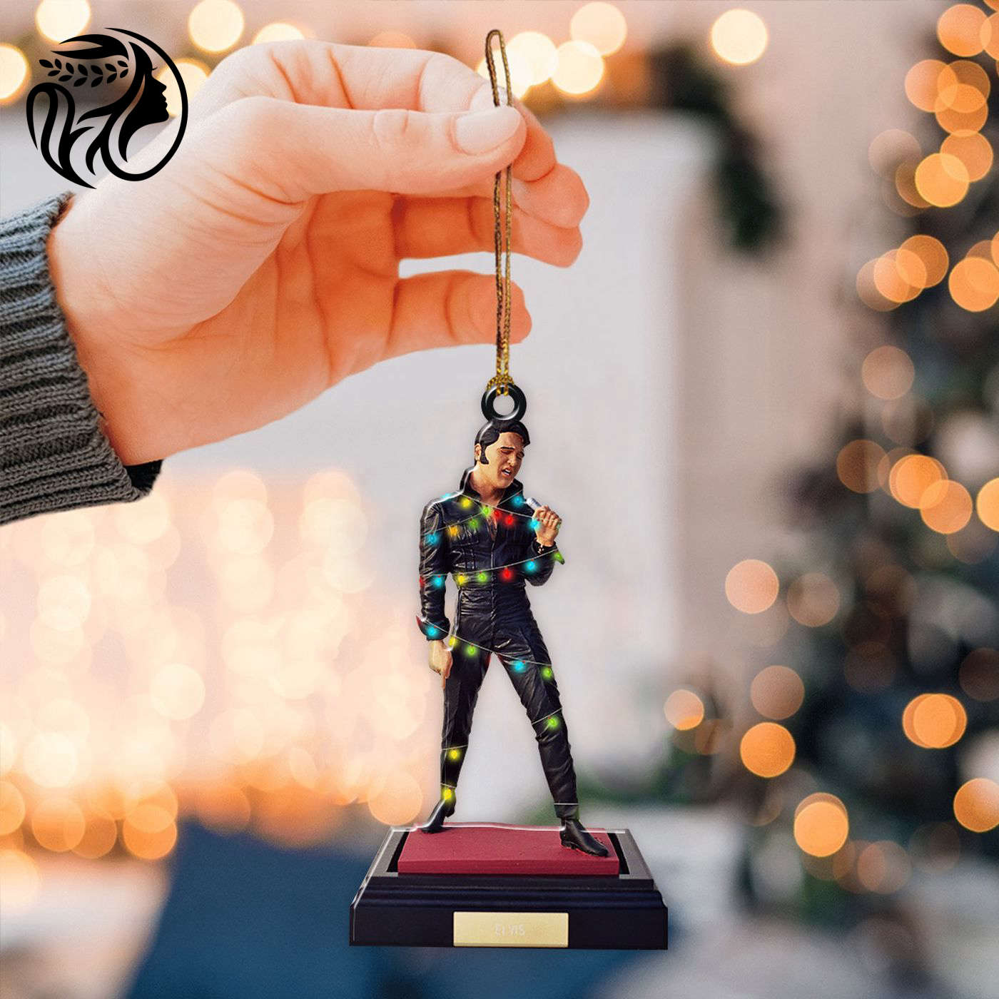 Elvis Presley Custom Shape 2-sided Acrylic Ornament – TANTN 3348.3
