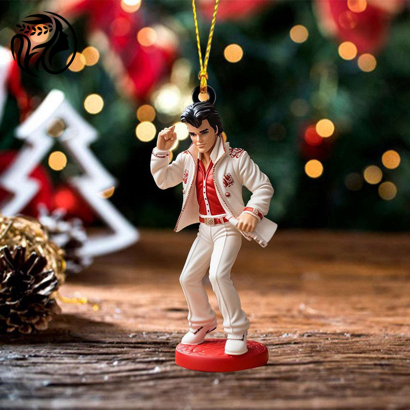 Elvis Presley Custom Shape 2-sided Acrylic Ornament – TANTN 3426.5
