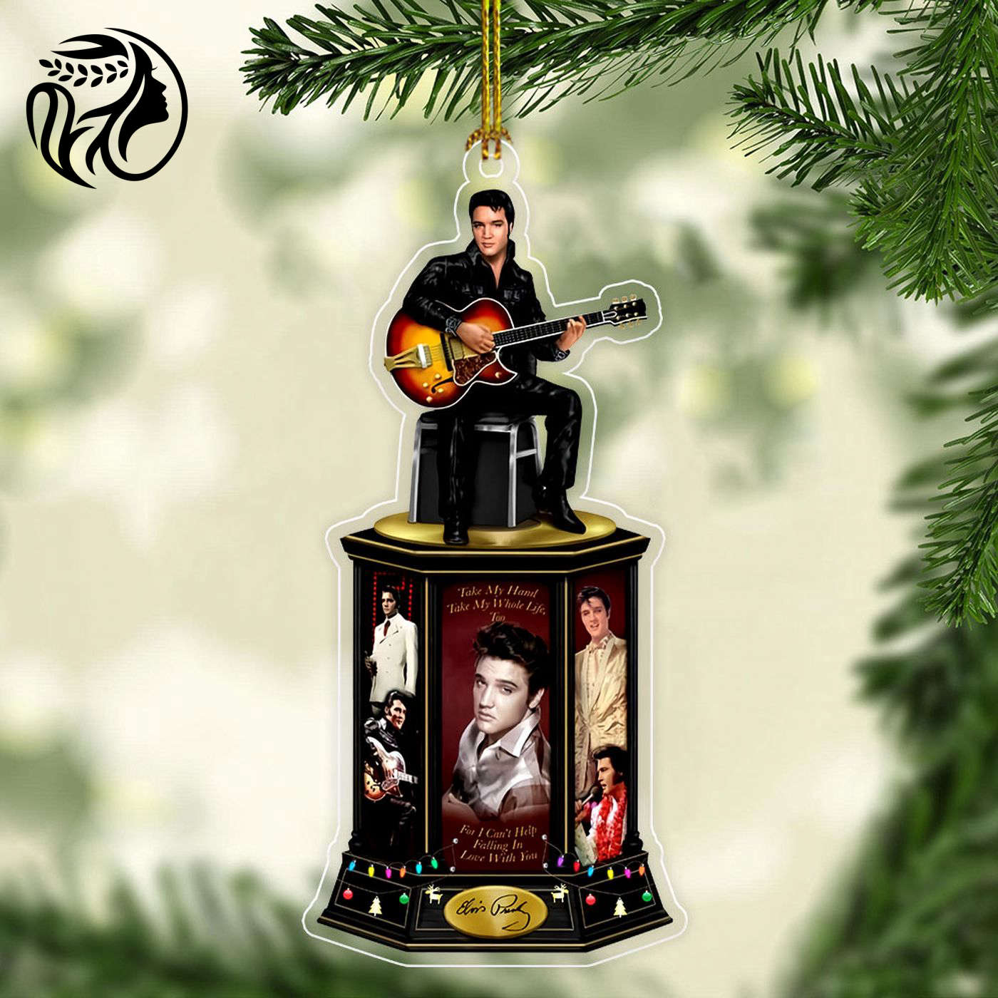 Elvis Presley Custom Shape Clear 1-sided Acrylic OrnamentGift