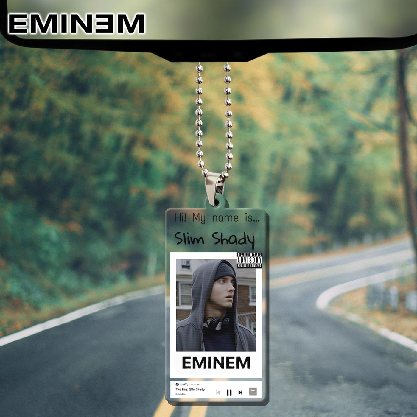 Eminem Custom shape Clear 1-sided Acrylic Car Ornament Gift