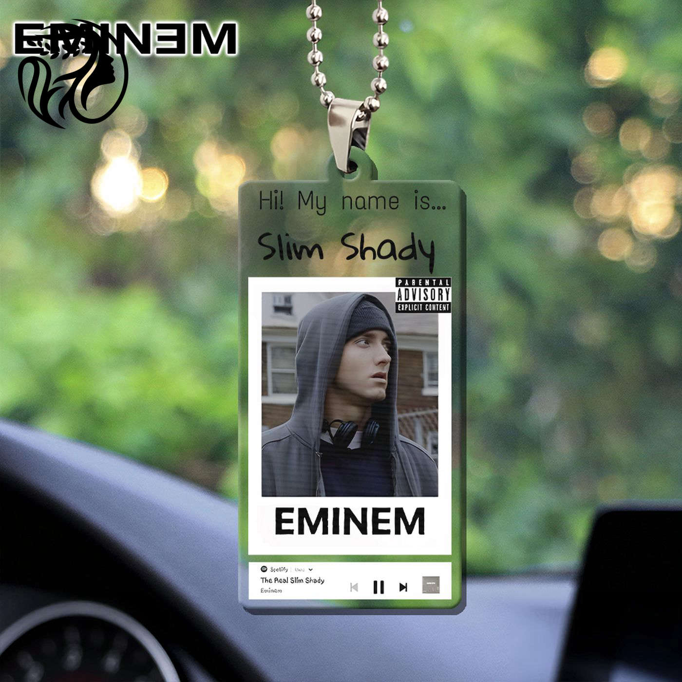 Eminem Custom shape Clear 1-sided Acrylic Car Ornament Gift
