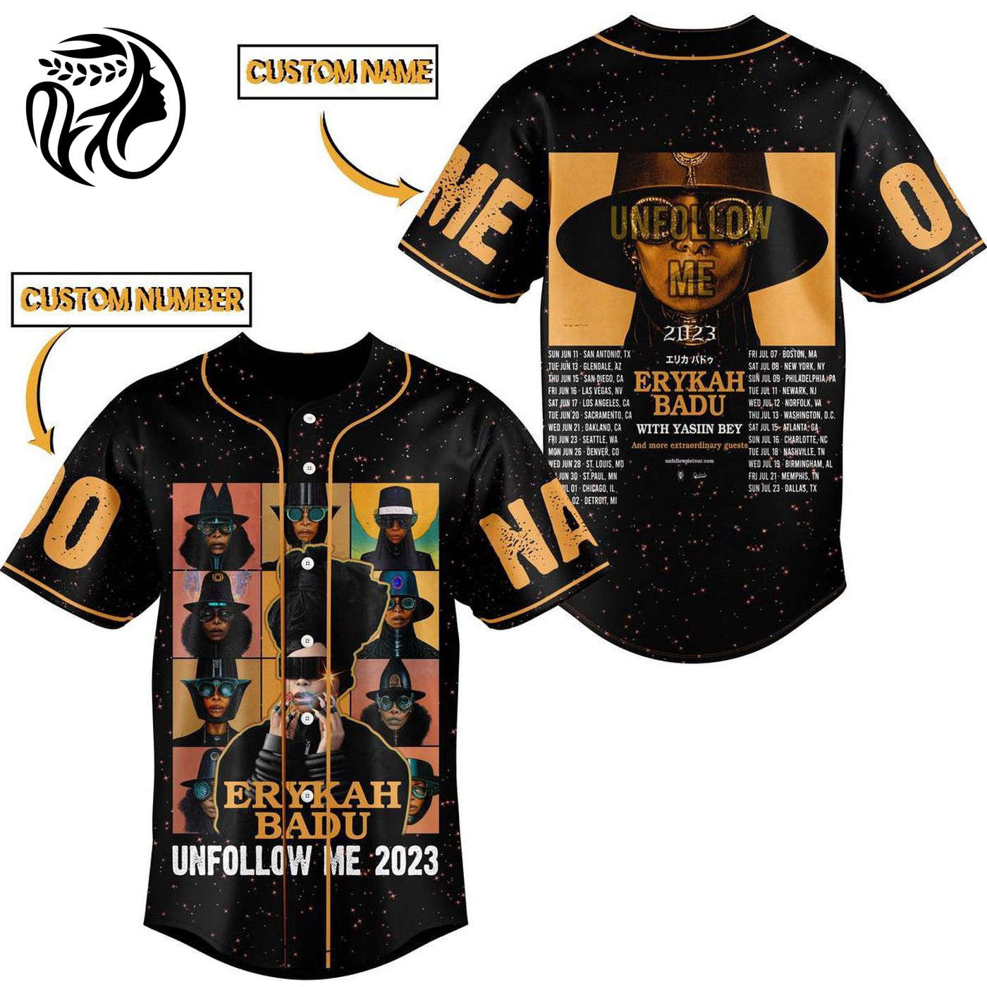 Erykah Badu Baseball Jersey For Men Women And Kids Gift
