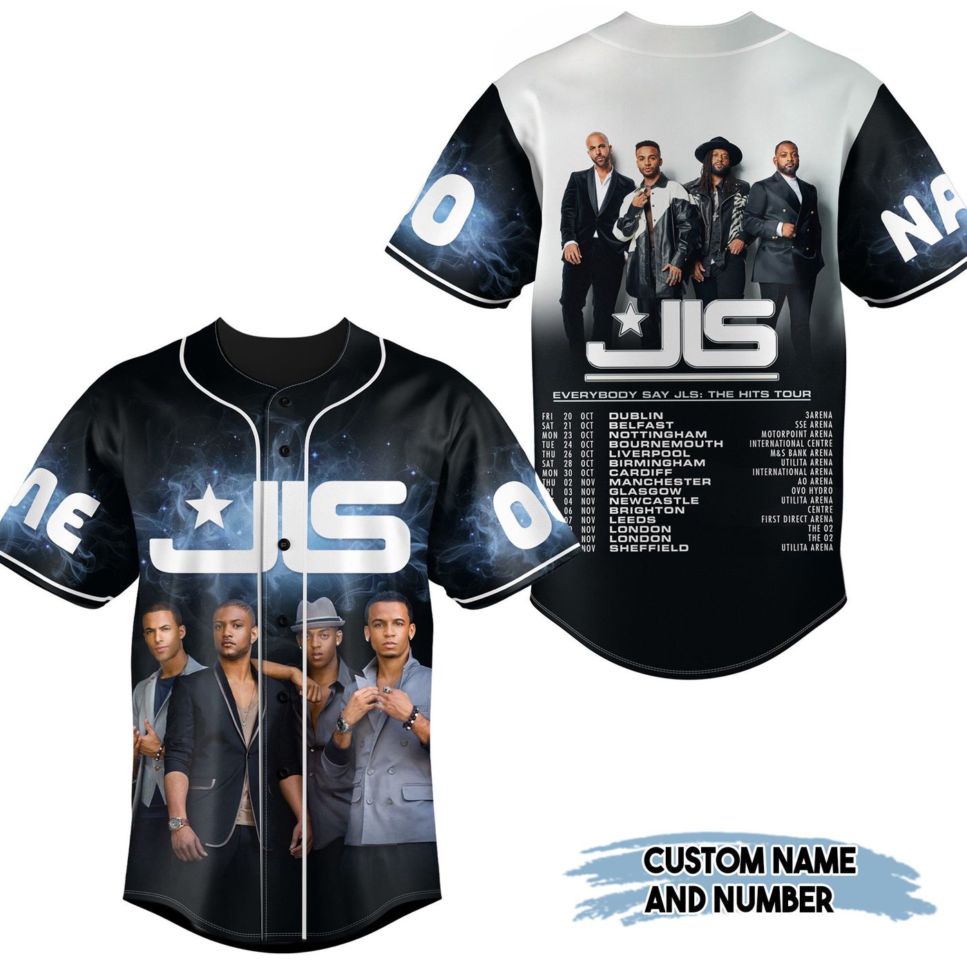 Everybody Say JLS The Hits Tour Baseball Jersey For Men Women And Kids Gift
